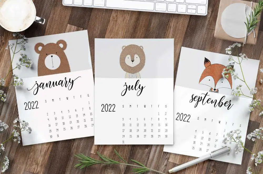 Cute Animal Calendars 2022 To Plan Your Year Ahead