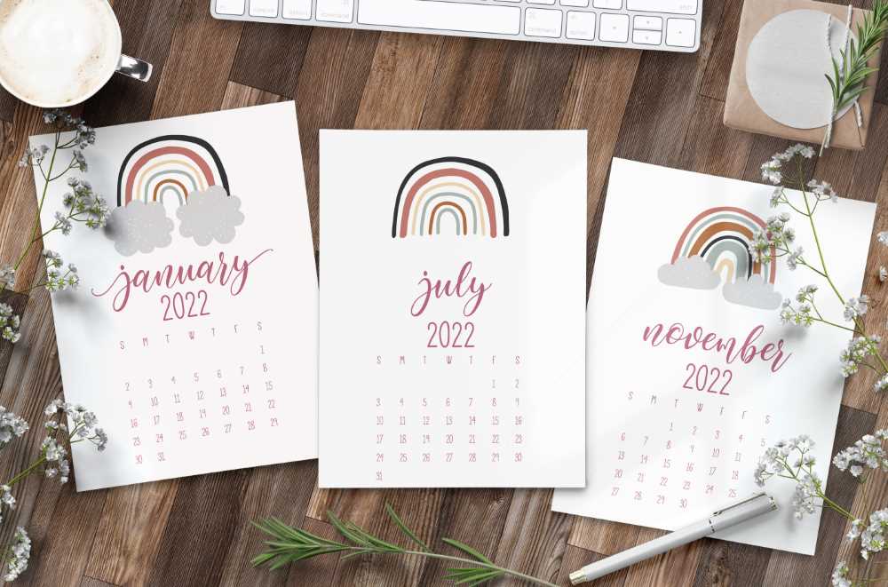 Free Cute Printable Calendar for 2022
