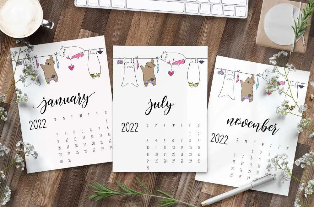 Laundry Room 2022 Calendar
