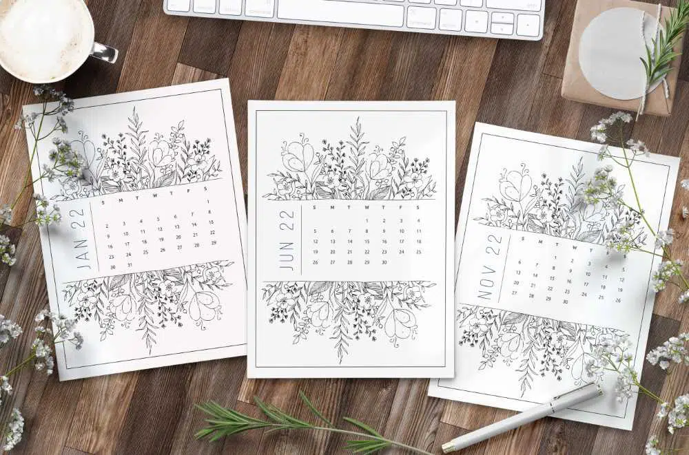 Printable 2022 Calendar By Month for 2022
