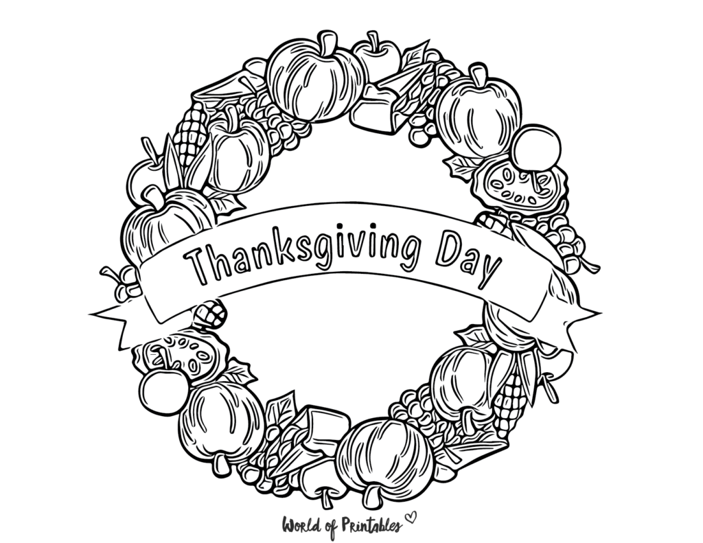 Thanksgiving Coloring Pages For adults