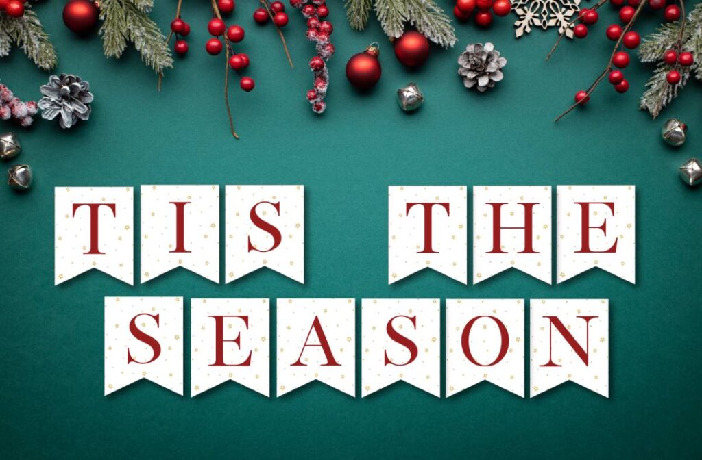 Tis The Season Christmas Banner