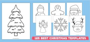 125 Free Christmas Template Printables - World of Printables