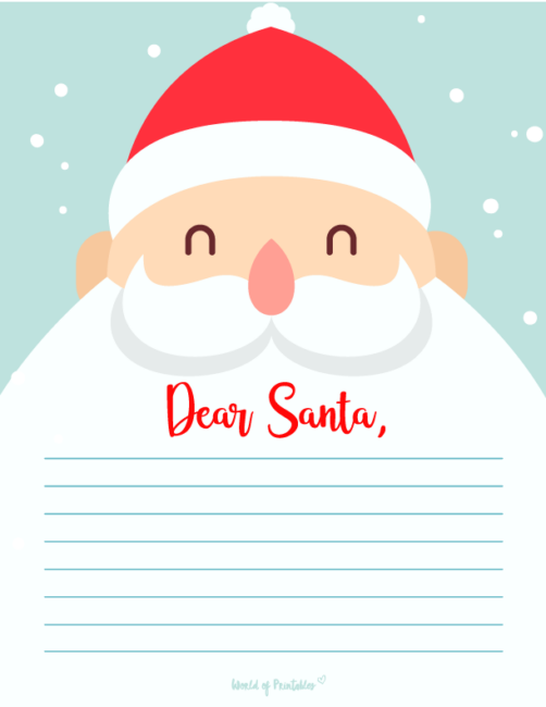 20+ Free Printable Letter to Santa Templates - World of Printables