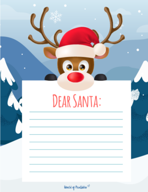 20+ Free Printable Letter to Santa Templates - World of Printables