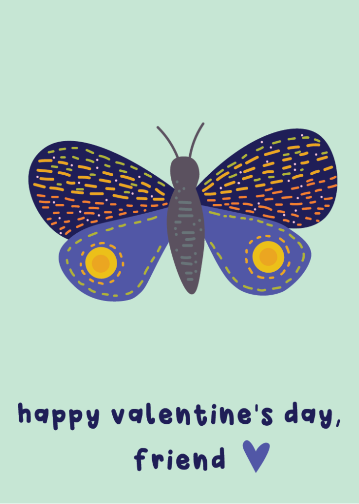 Butterfly Valentines Day Card