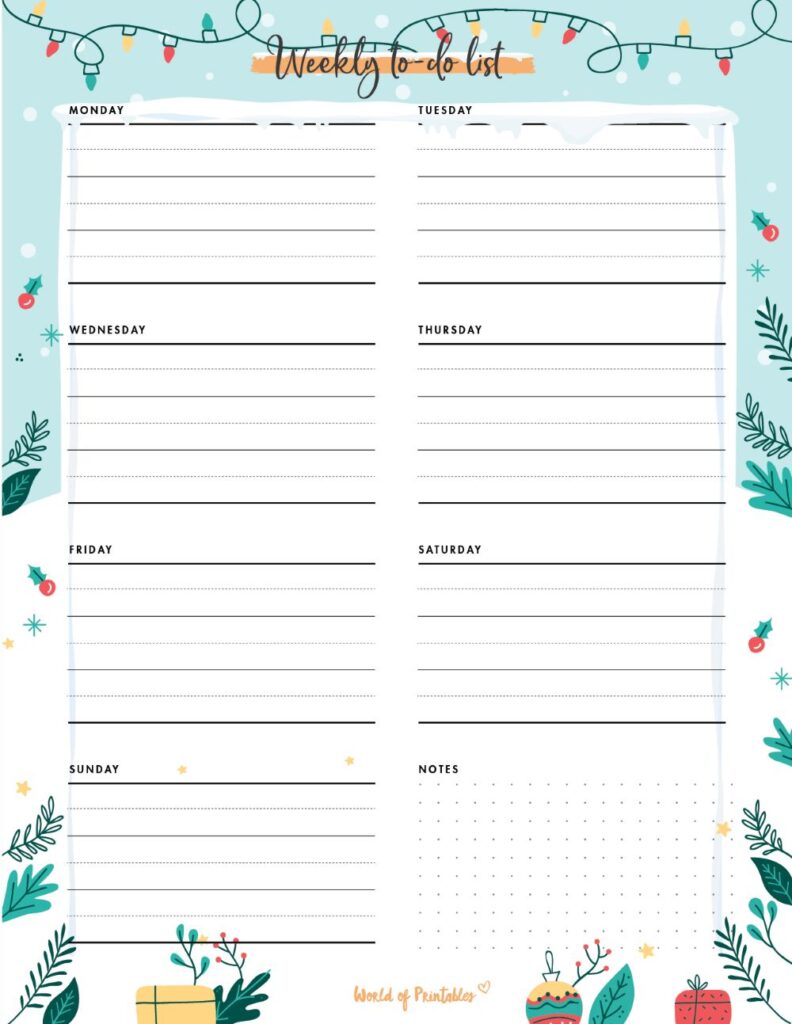 Christmas Planner_Weekly To Do List