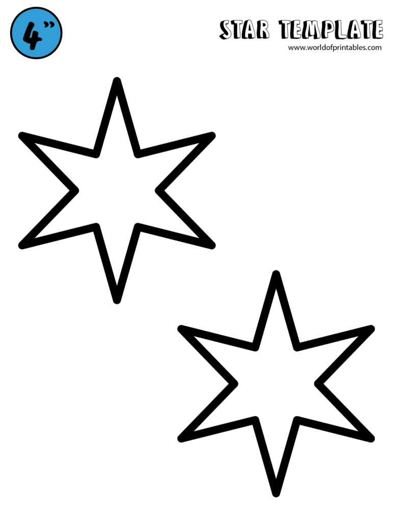 Free Star Template Printables - World of Printables