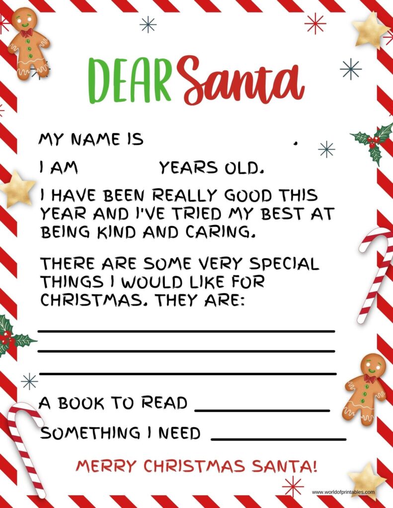 Cute Letter to Santa