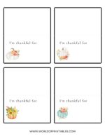 Thanksgiving Place Cards | Free Printables - Just Customize &amp; Print!