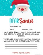 20+ Free Printable Letter to Santa Templates - World of Printables