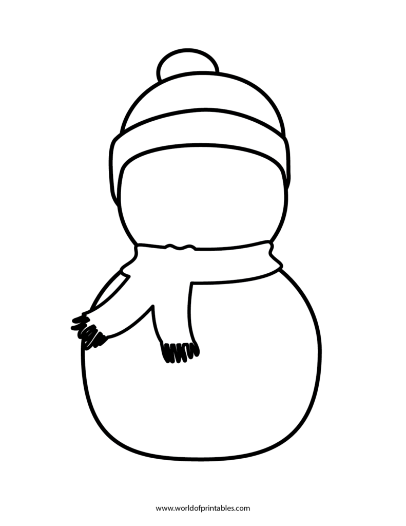 Free Printable Snowman Template