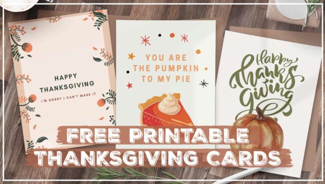 Free Printable Thanksgiving Greeting Cards