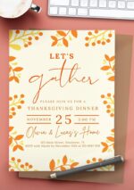 Thanksgiving Invitations - Customize &amp; Print For Free - World of Printables