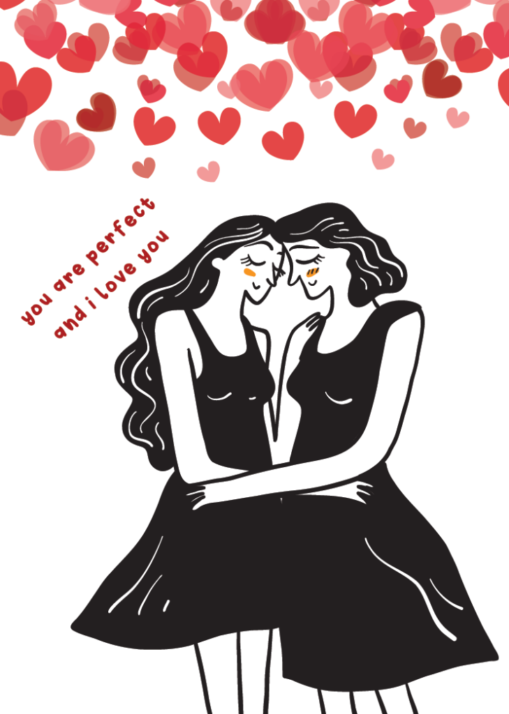 Lesbian Valentines Day Card