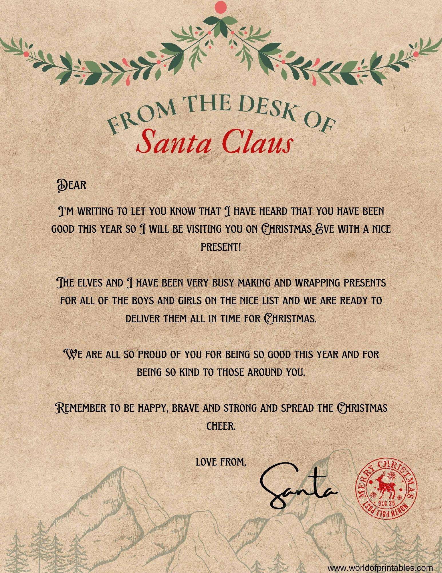 Letter From Santa