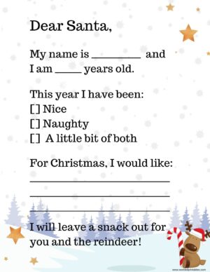 20+ Free Printable Letter to Santa Templates - World of Printables