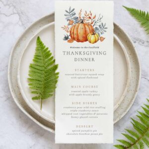 Thanksgiving Menu Template - 28 Styles to Customize & Print For Free