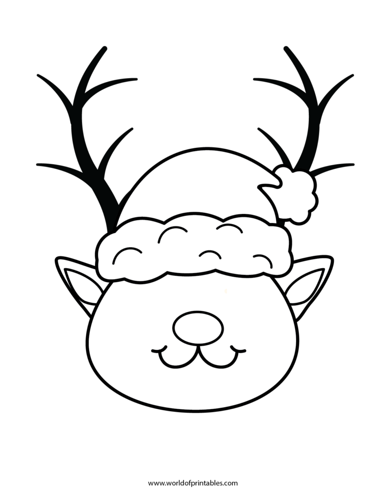 Reindeer Template Free Printable