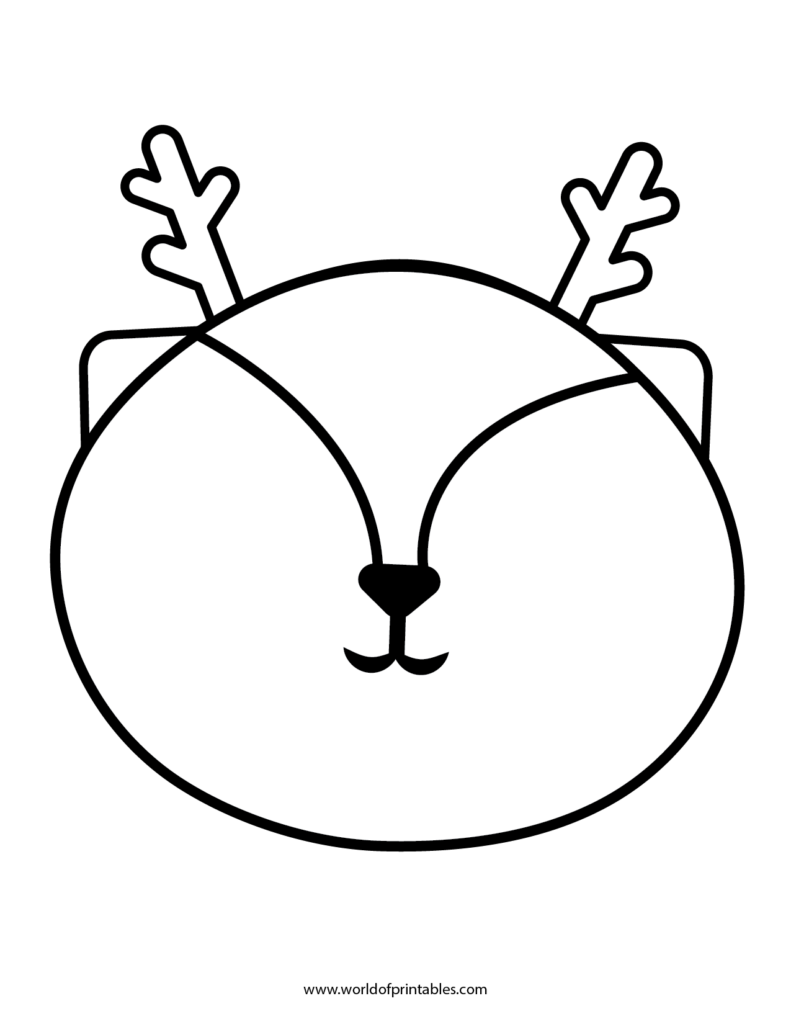 Simple Reindeer Template