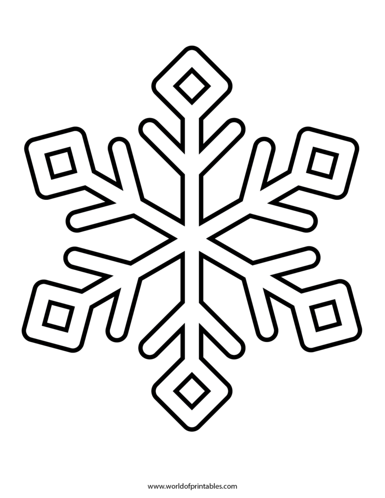 Snowflake Christmas Template