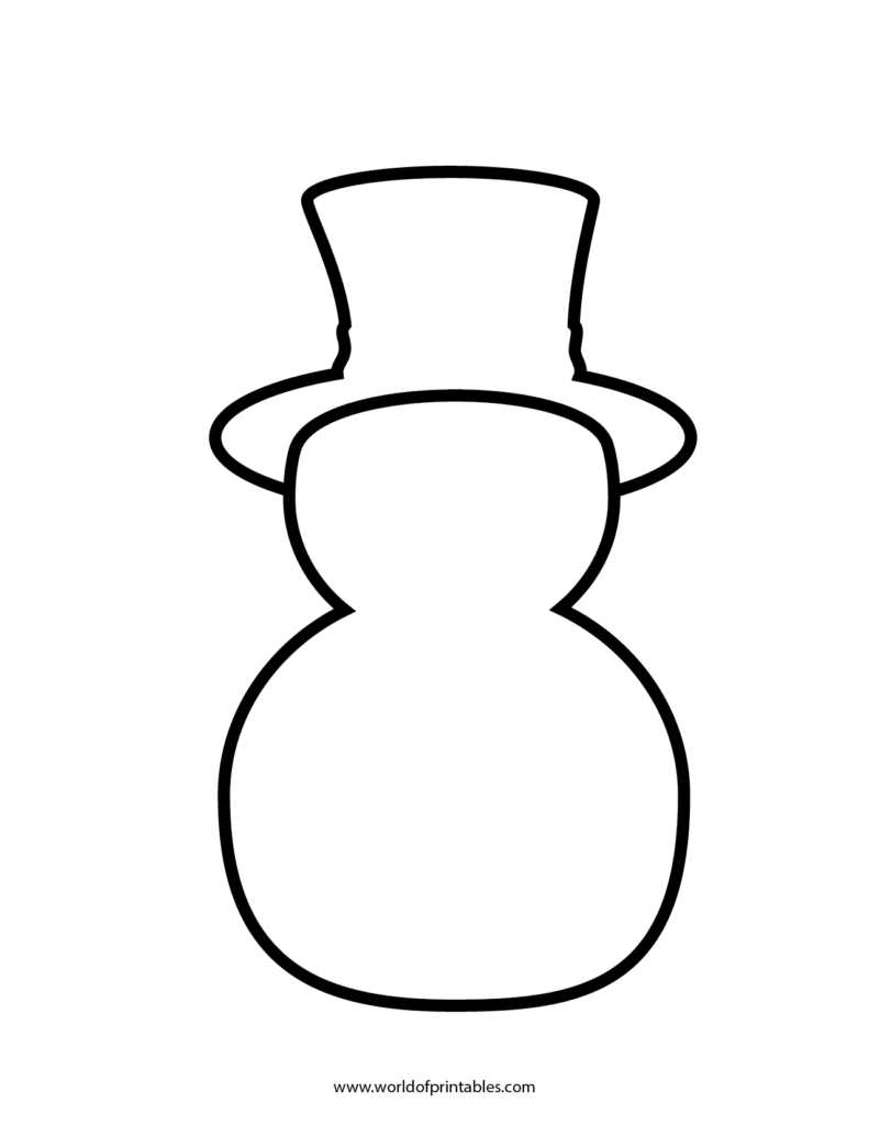 Snowman Christmas Template