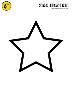 Free Star Template Printables - World of Printables