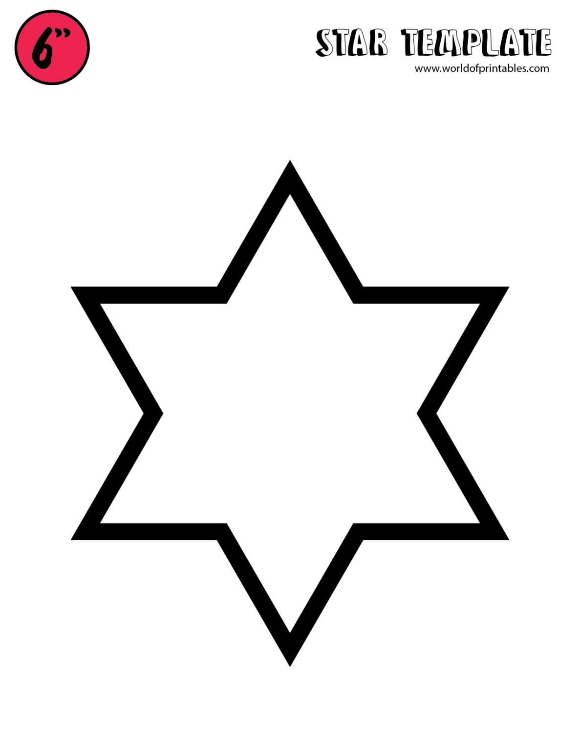 Free Star Template Printables World of Printables