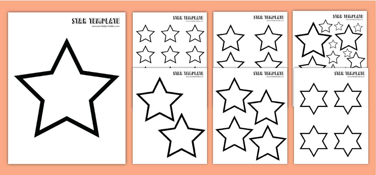 Free Star Template Printables - World of Printables