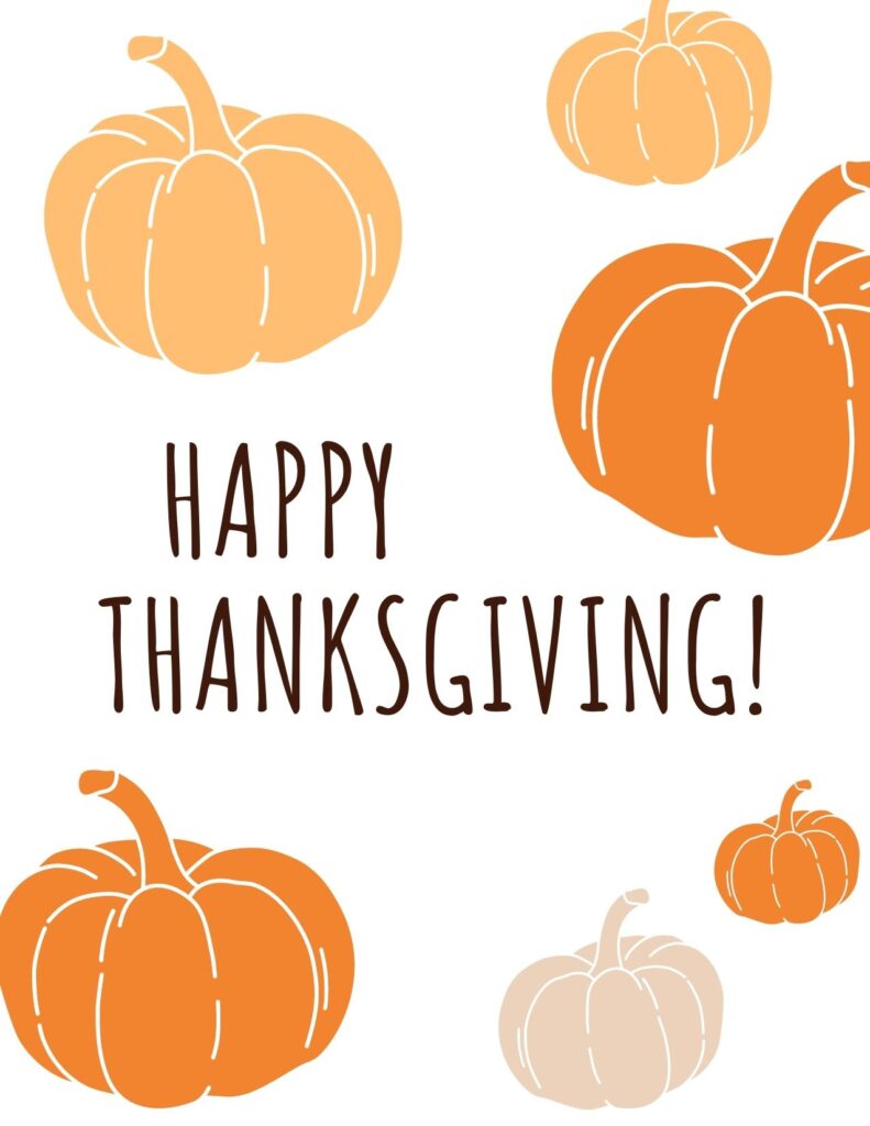 Thanksgiving Card - Happy Thanksgiving Pumpkins