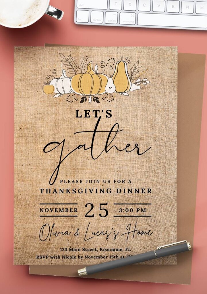 Thanksgiving Invitation Ideas