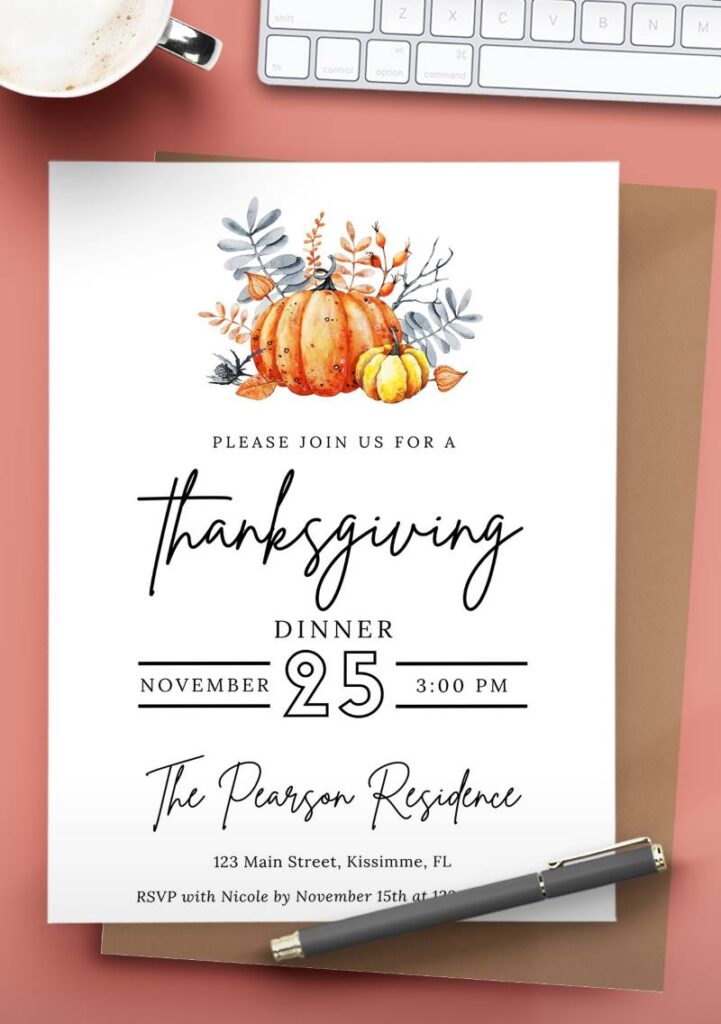 Thanksgiving Invitations