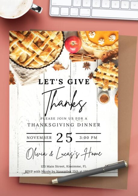 Thanksgiving Invitations Customize - Thanksgiving Invitations Free 458x650