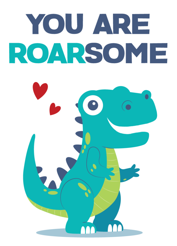 You Are Roarsome Valentines Day Card