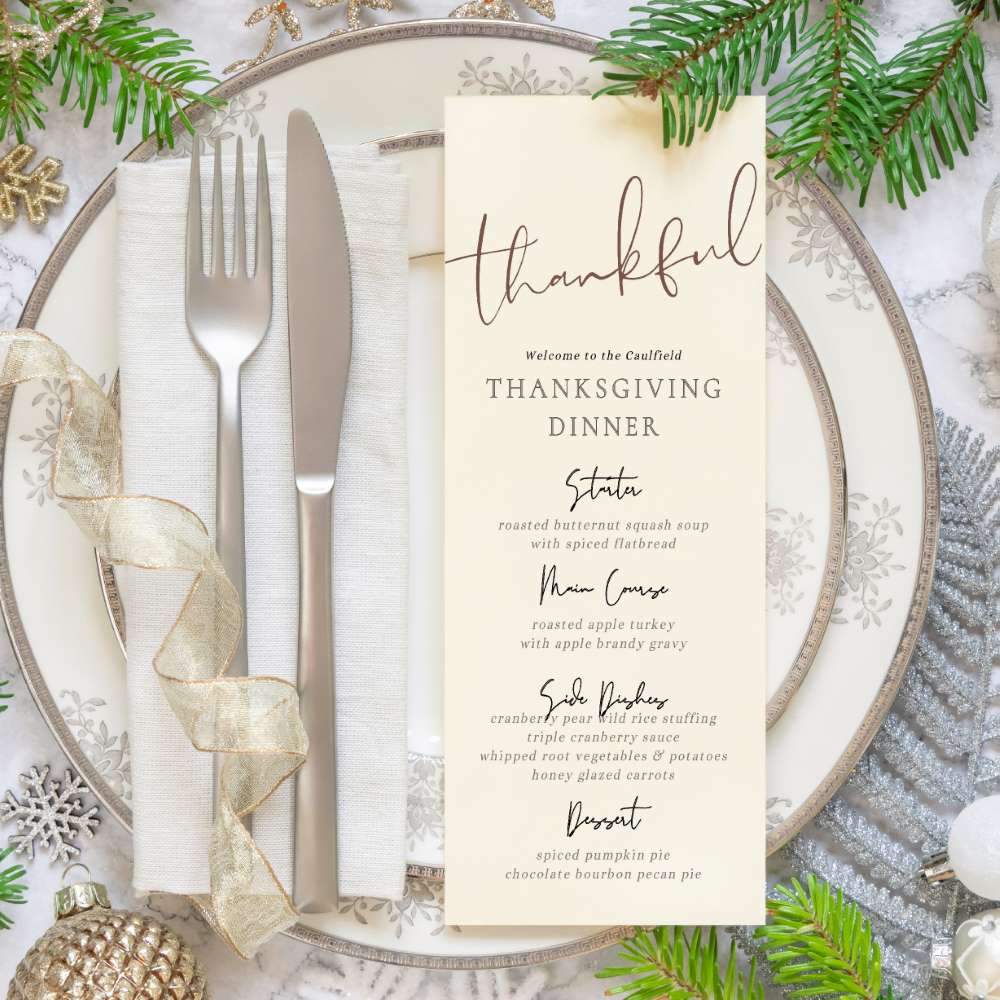 editable free printable thanksgiving menu