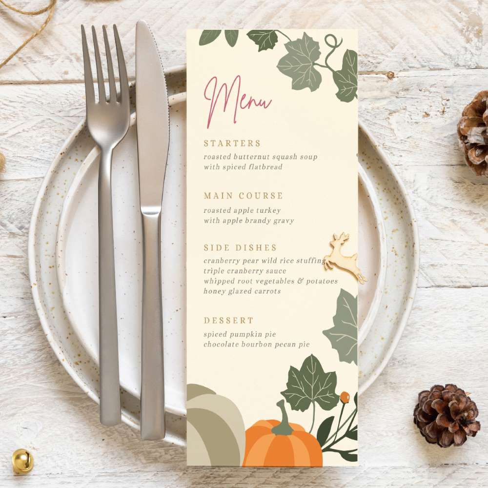 leaves thanksgiving dinner menu