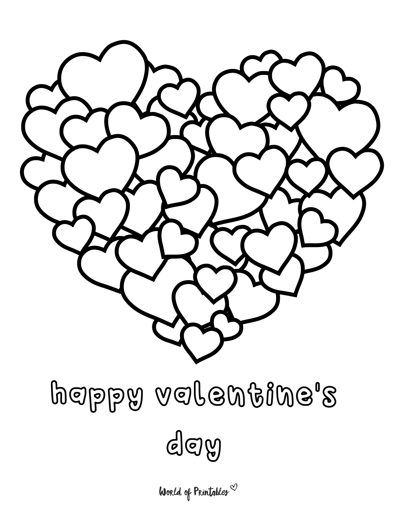 Valentines Day Coloring Pages - 50 Free Printables To Color - World of Printables