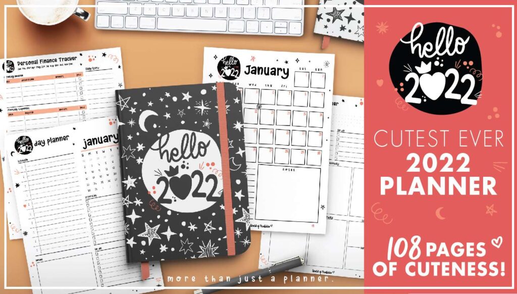 Hello 2022 Cute Planner Pack