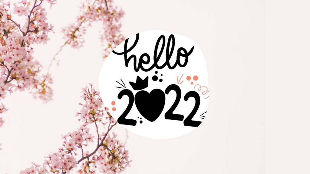 Hello 2022 Wallpaper - Cherry Blossom