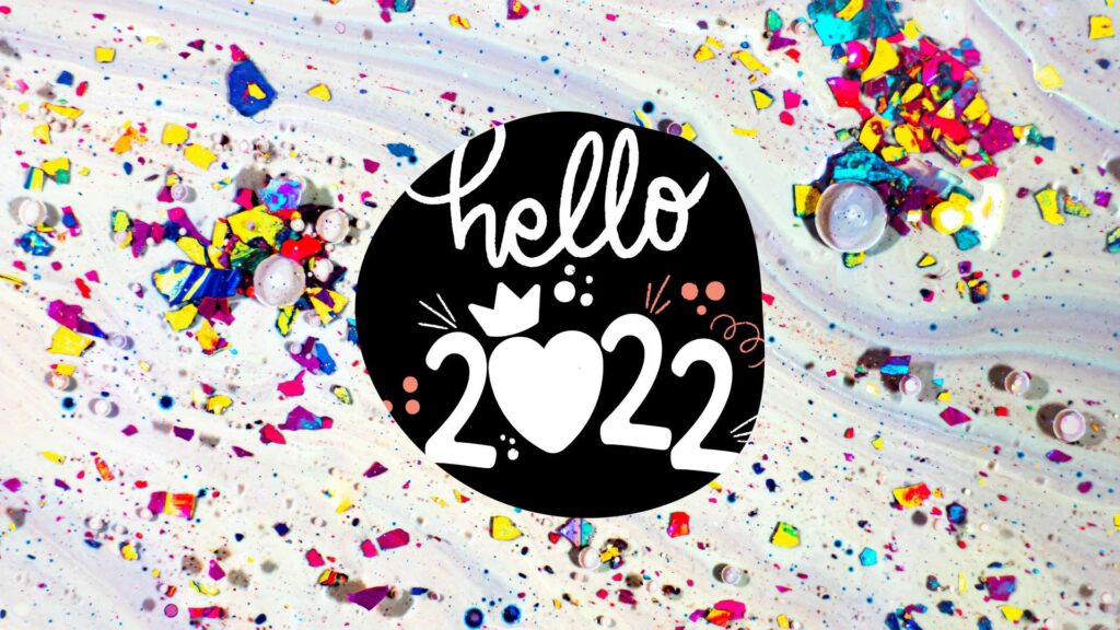 Hello 2022 Wallpaper - Confetti