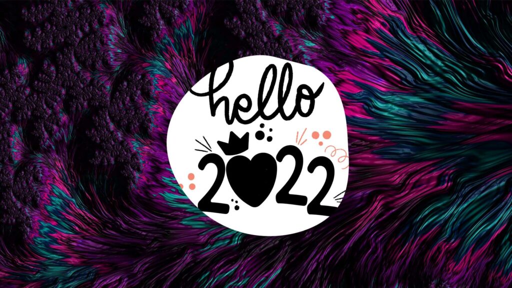 Hello 2022 Wallpaper - Purple