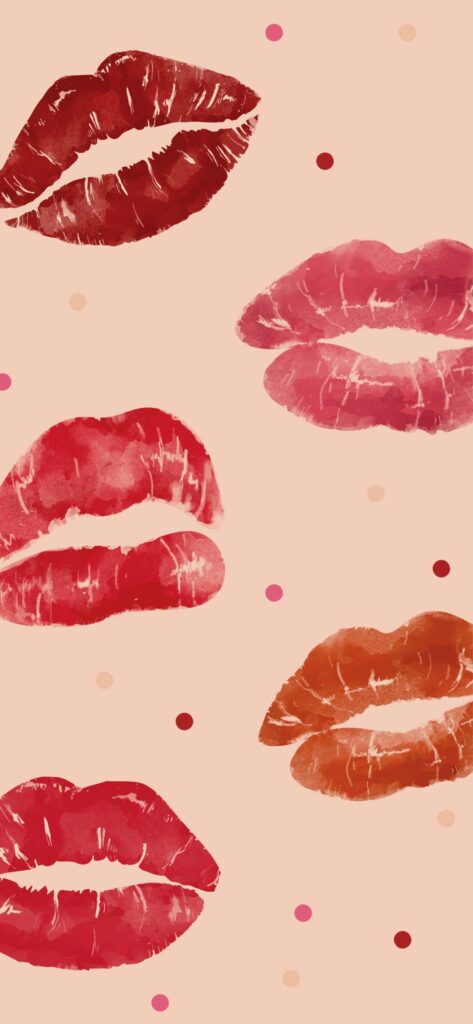 Lips Valentines Day Wallpaper