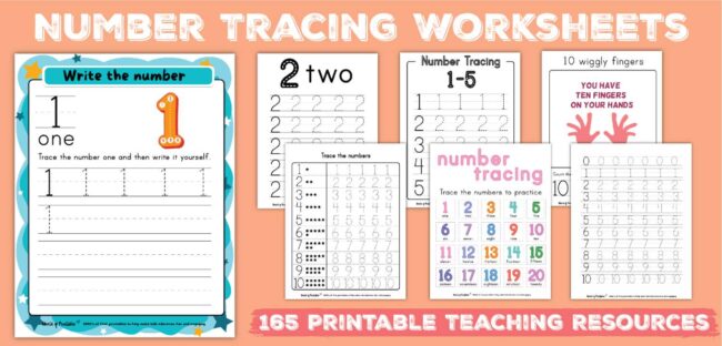 Number Tracing Worksheets