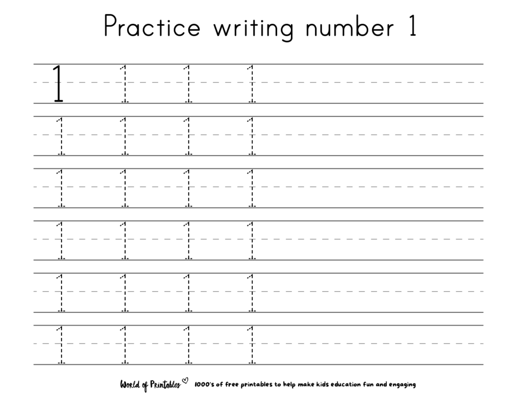 Practice number 1 worksheet