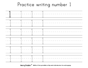 Number Tracing 1 to 10 Activities - World of Printables