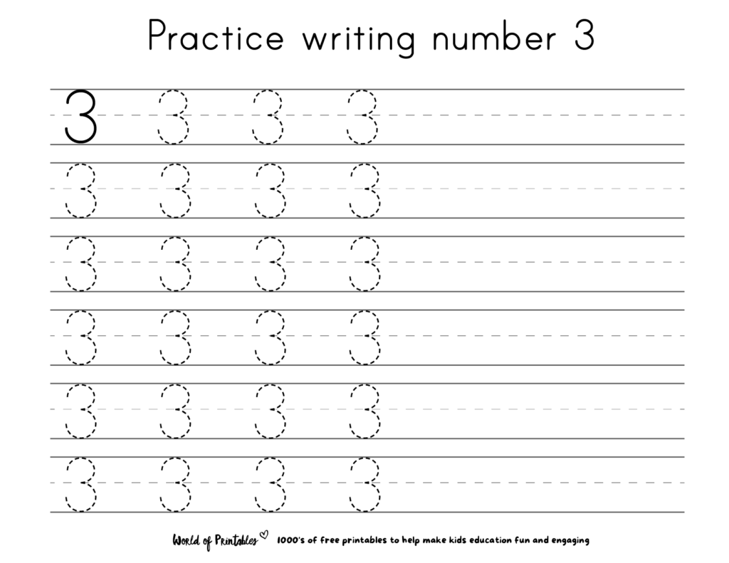 Practice number 3 worksheet