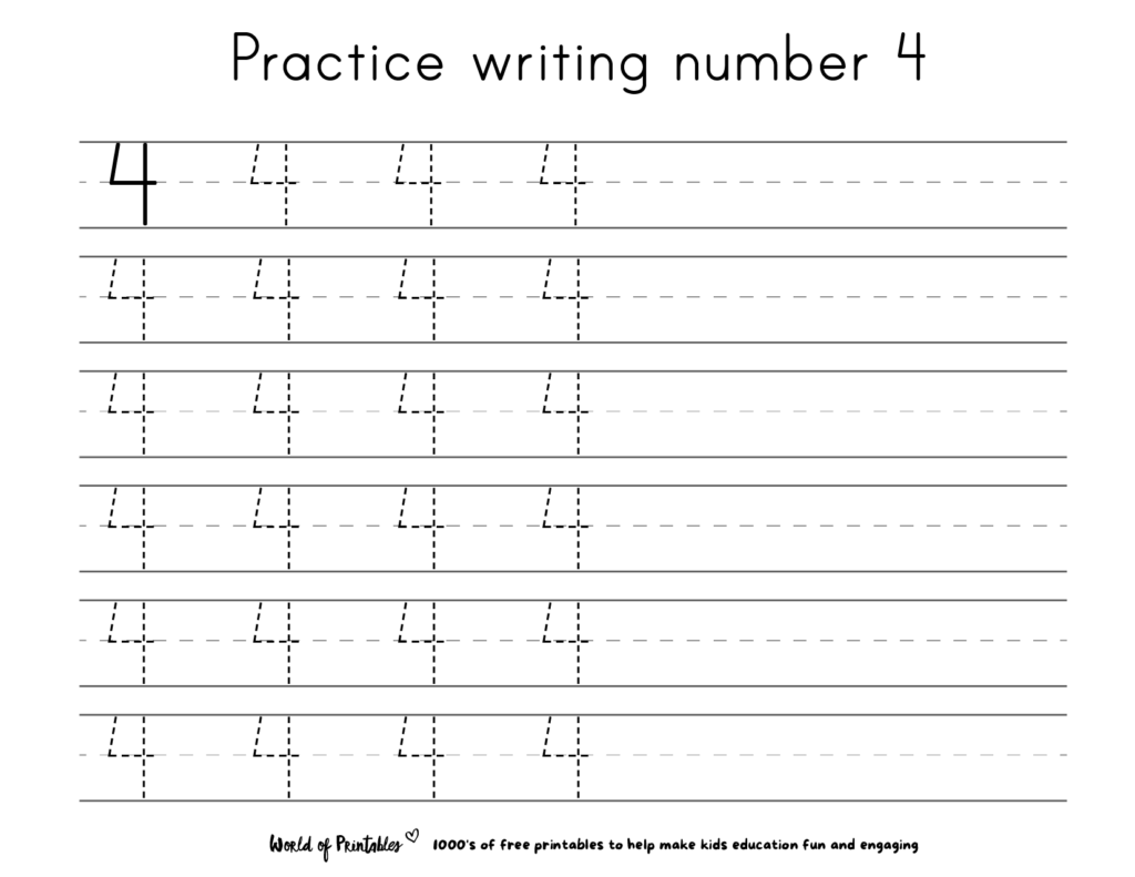 Practice number 4 worksheet