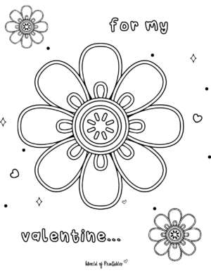 Valentines Day Coloring Pages - 50 Free Printables To Color - World Of 