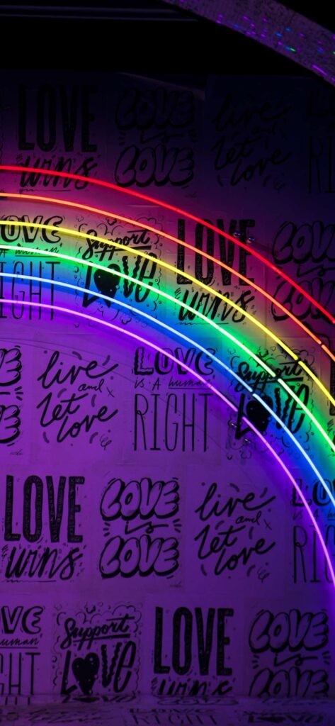 Rainbow Valentines Day Wallpaper