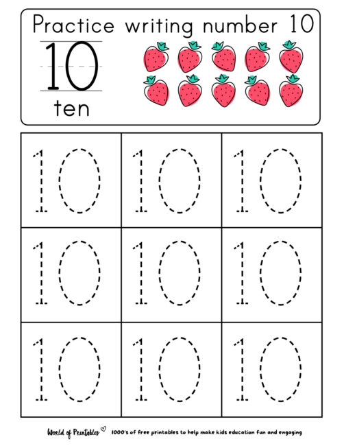 number tracing 165 free printable worksheets